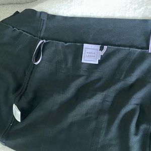 HERVE LEGER black mini skirt